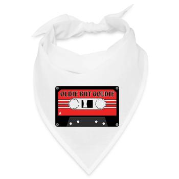 Retro Mixtape 60er 70er 80er OLDIE BUT GOLDIE - Bandana - Weiß - Vorne