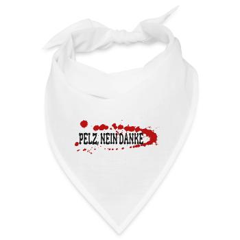 Pelz Nein Danke - Bandana - Weiß - Vorne