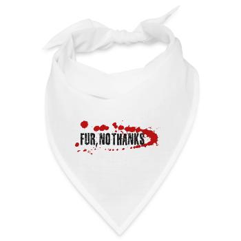 Pelz nein Danke - Bandana - Weiß - Vorne