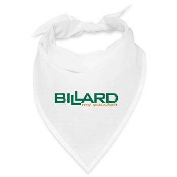 Billard Design my passion, Poolbillard - Bandana - Weiß - Vorne