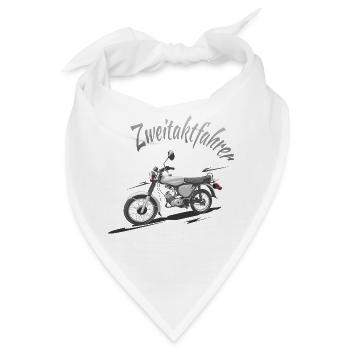 S51 Zweitaktfahrer - Bandana - Weiß - Vorne