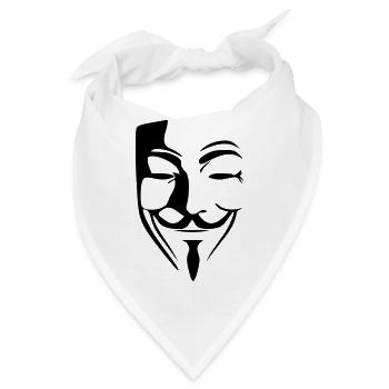ANONYMUS - Bandana - Weiß - Vorne