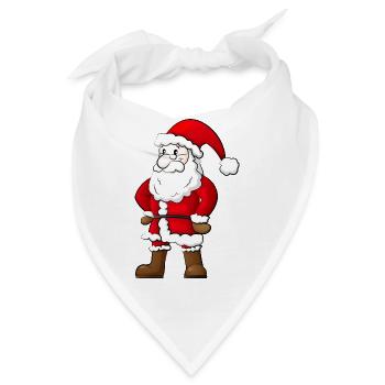 Weihnachtsmann - Bandana - Weiß - Vorne