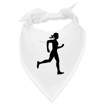 Laeuferin - Bandana - Weiß - Vorne