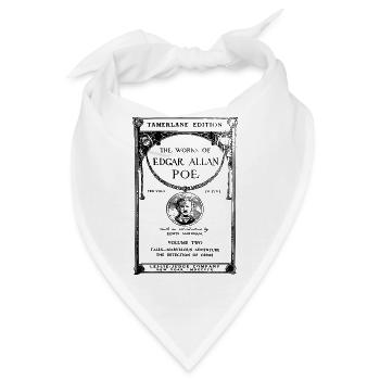 poe book cover - Bandana - Weiß - Vorne