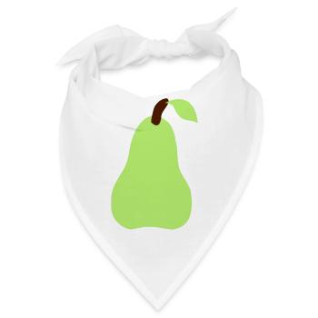 birne - Bandana - Weiß - Vorne