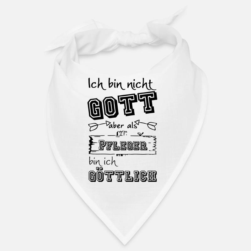 Göttlicher Pfleger Geschenk - Bandana - Weiß