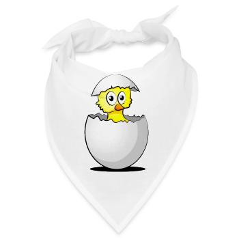 Küken - Bandana - Weiß - Vorne