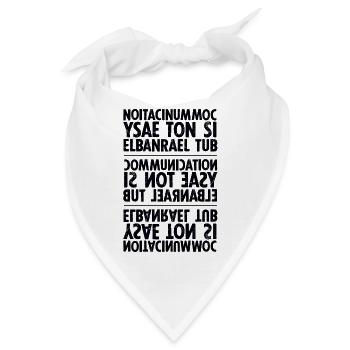 Kommunikation schwarz sixnineline - Bandana - Weiß - Vorne
