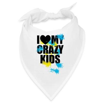 Crazy kids - Bandana - Weiß - Vorne