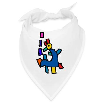 Dino - Bandana - Weiß - Vorne
