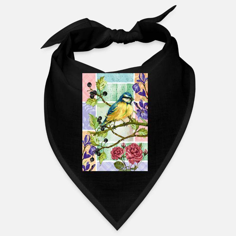 Mésange dans le jardin Bandana