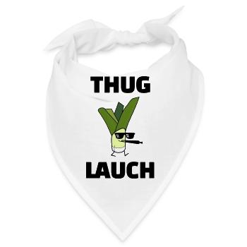 Thug Lauch Lauchlifestyle Fitness - Bandana - Weiß - Vorne