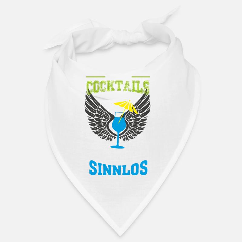 Cocktail mit Schirm Leben sinnlos - Geschenk Bandana