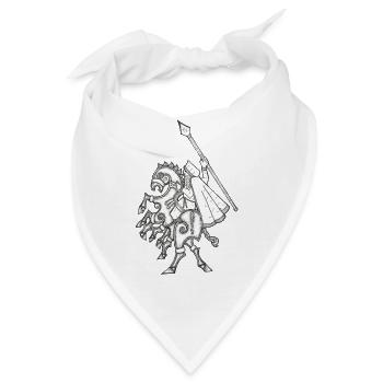 Odin, Reiten Sleipnir - Bandana - Weiß - Vorne