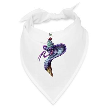 Blue-Snakeice - Bandana - Weiß - Vorne