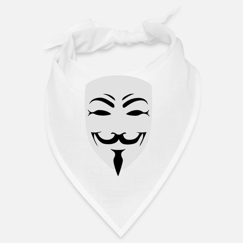 anonymous happy mask internet hack Bandana