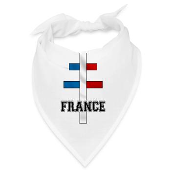 Lothringer Kreuz 02 - Bandana - Weiß - Vorne