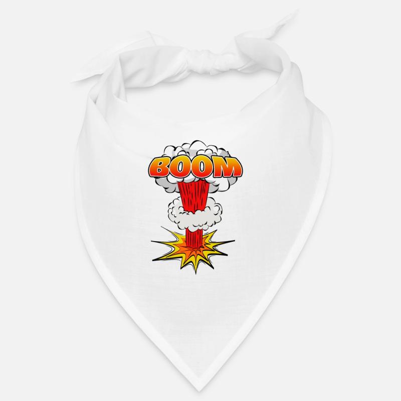 Boom Comic Explosion Lettering Icon Bandana