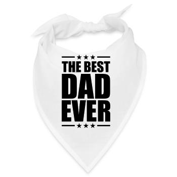 Best Dad Ever - Bandana - Weiß - Vorne