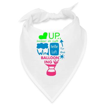 heissluftballon - Bandana - Weiß - Vorne