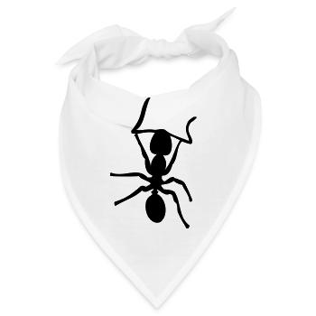 Ameise - Insekt - Ameisen - Bandana - Weiß - Vorne