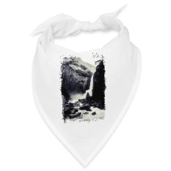 Wasserfall in der Wildnis - Bandana - Weiß - Vorne
