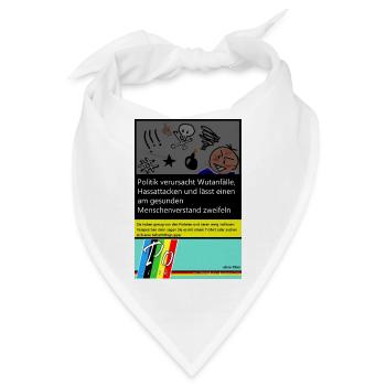 Politik - Bandana - Weiß - Vorne
