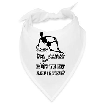 Röntgen anbieten Medizin Geschenk - Bandana - Weiß - Vorne