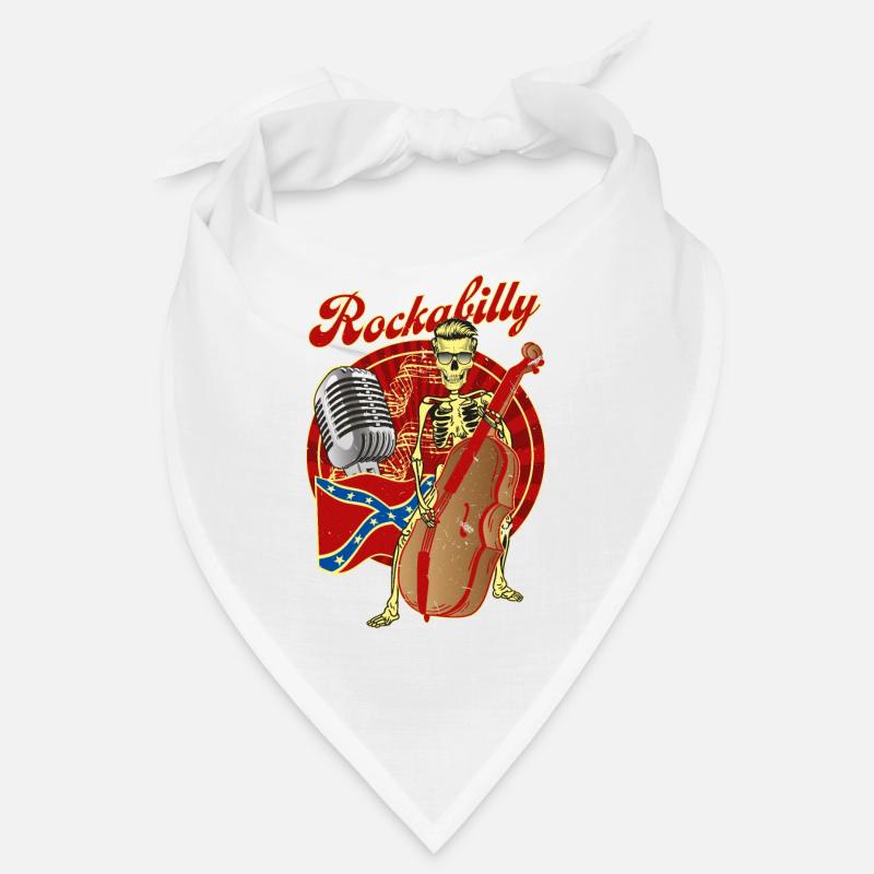 Rockabilly Basse - Bandana - blanc
