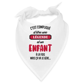 Teenager / Jugendliche / Jugendlicher / Kind - Bandana - Weiß - Vorne