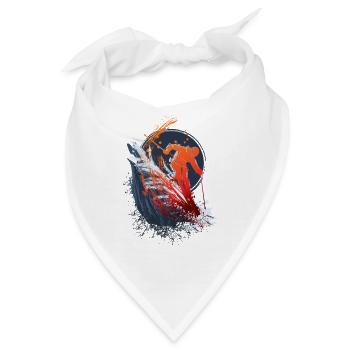 ski wintersport berg skiurlaub - Bandana - Weiß - Vorne