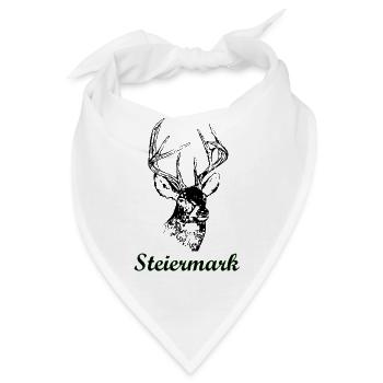 Steiermark - Bandana - Weiß - Vorne