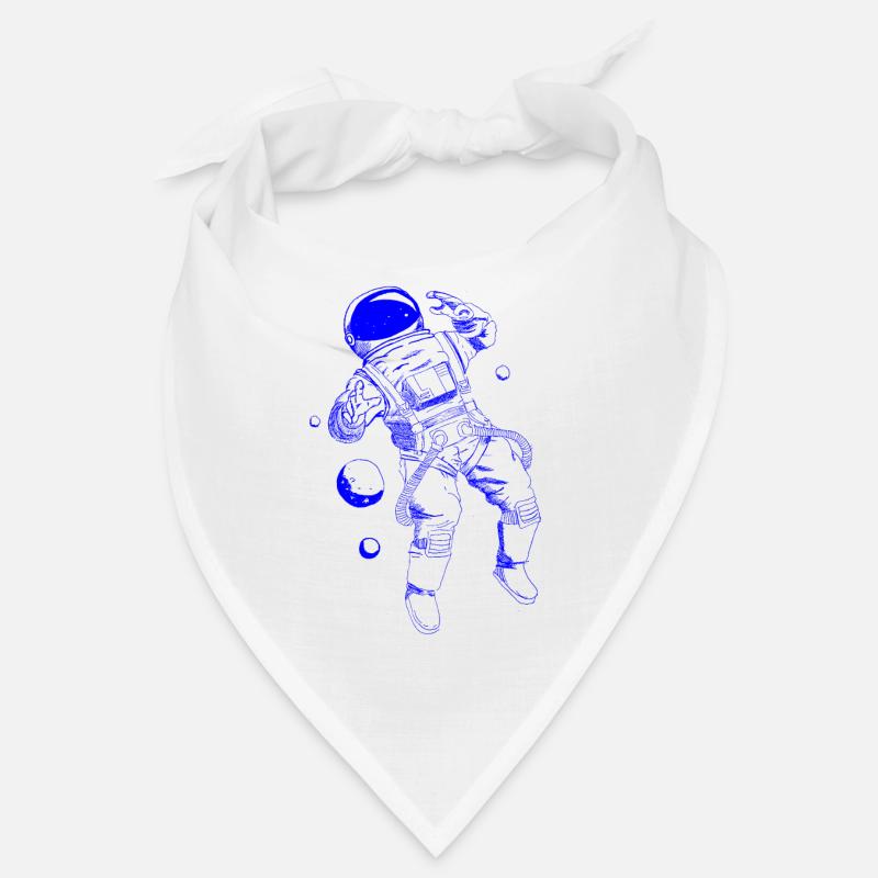Astronaut schwebend blau Bandana