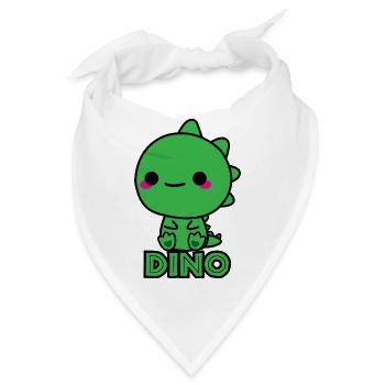 Dino - Bandana - Weiß - Vorne
