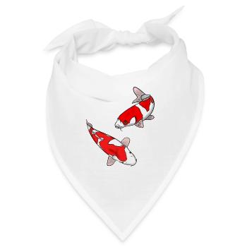 Karpfen - Bandana - Weiß - Vorne
