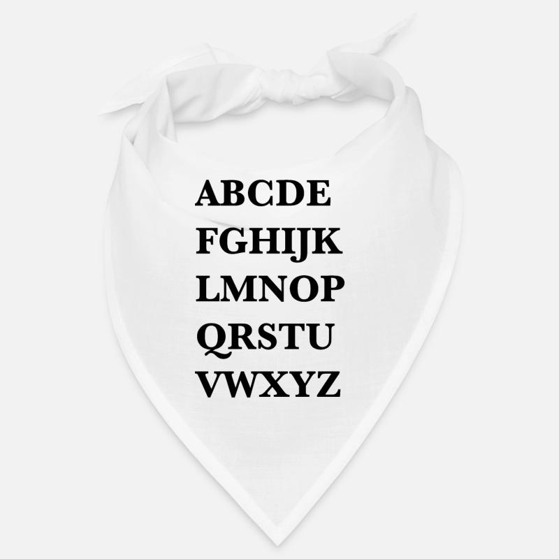 Alphabet Bandana
