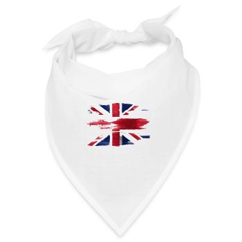 Union Jack versengt - Bandana - Weiß - Vorne