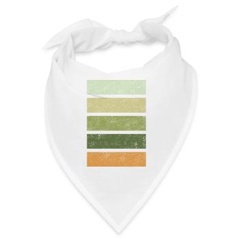 color scheme spring Frühlingsanfang vintage - Bandana - Weiß - Vorne