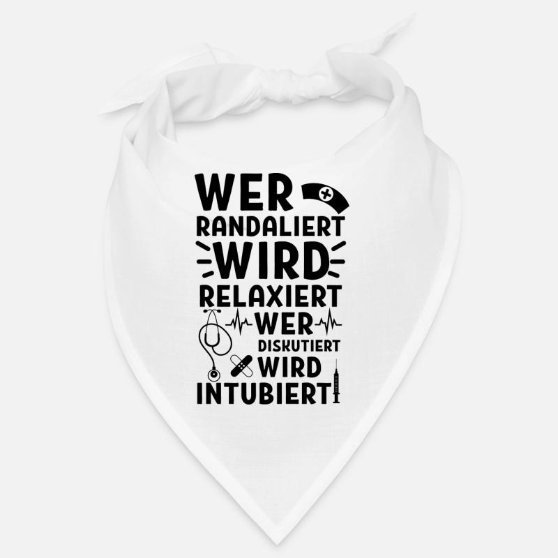 Wird relaxiert Krankenschwester Krankenhaus Bandana