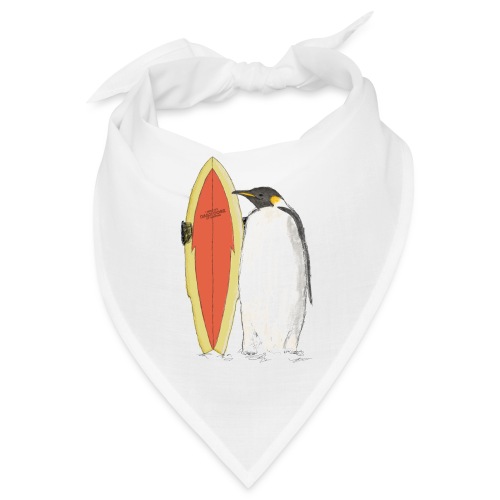 Pingwin z deską surfingową - Bandana