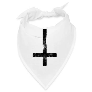 Antichrist Kreuz - Bandana - Weiß - Vorne