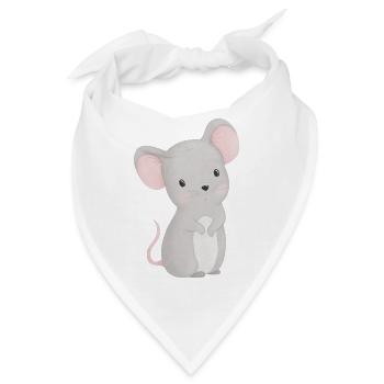 Maus - Bandana - Weiß - Vorne