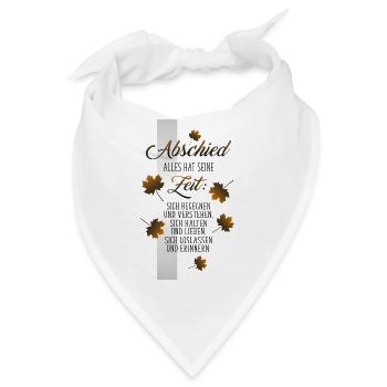Abschied - Bandana - Weiß - Vorne