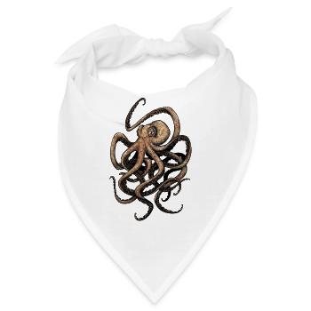 Octopus - Bandana - Weiß - Vorne