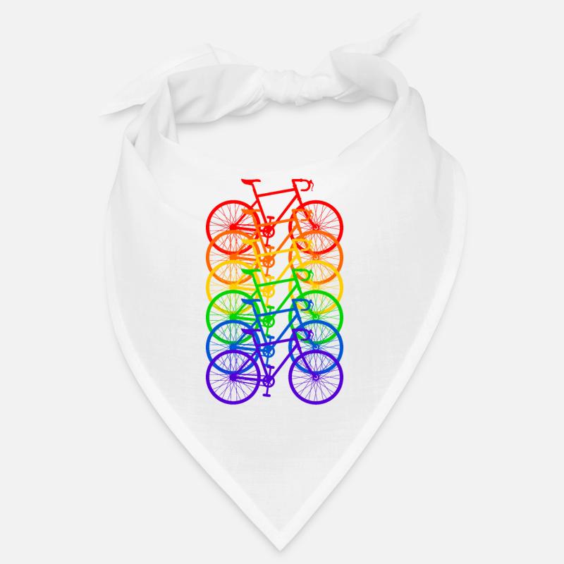 Fahrrad Regenbogen Bandana