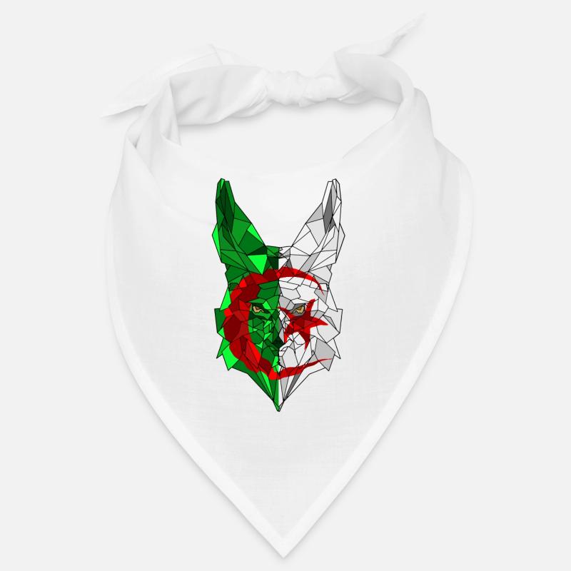 Fennec et drapeau de l'Algérie en polysphère 3 Bandana