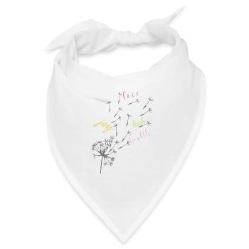 Pusteblumen Wünsche - Bandana - Weiß - Vorne