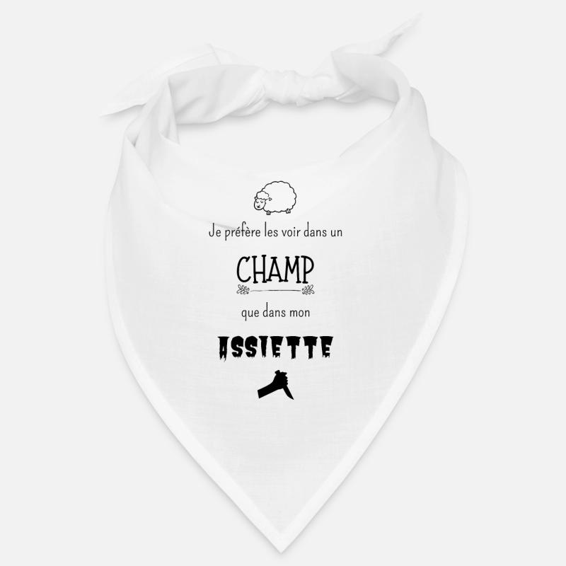Je préfère les voir dans un champ Bandana