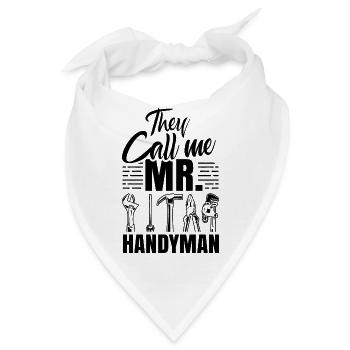 Man Nennt Mich Mr Heimwerker Handwerk Heimwerken - Bandana - Weiß - Vorne